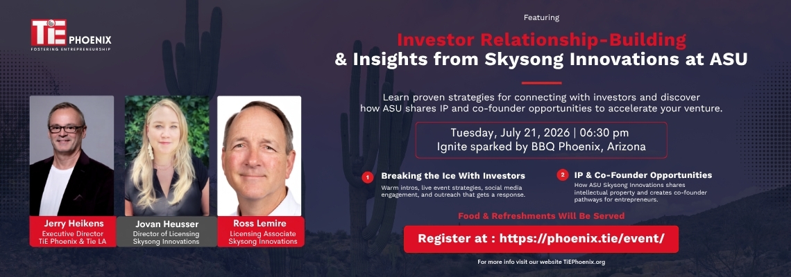 Investor Relationship Building & ASU Skysong Innovations